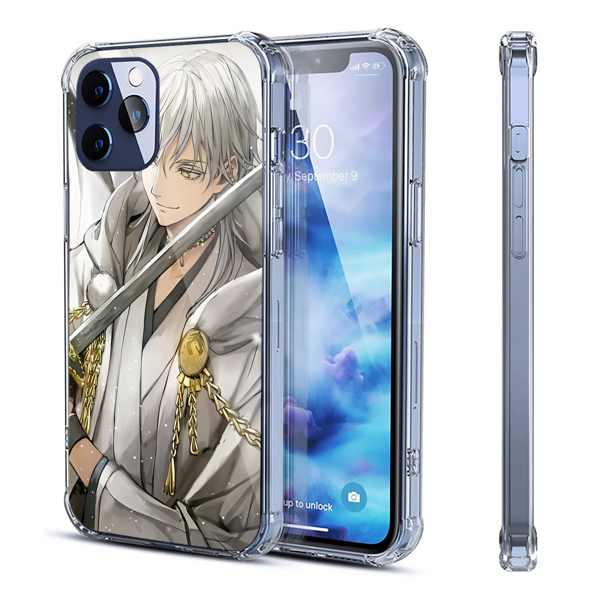 （画像用） 刀剣乱舞 Touken Ranbu 【iPhone 12シリーズ対応】透明スマホケース（クリアソフトケース）